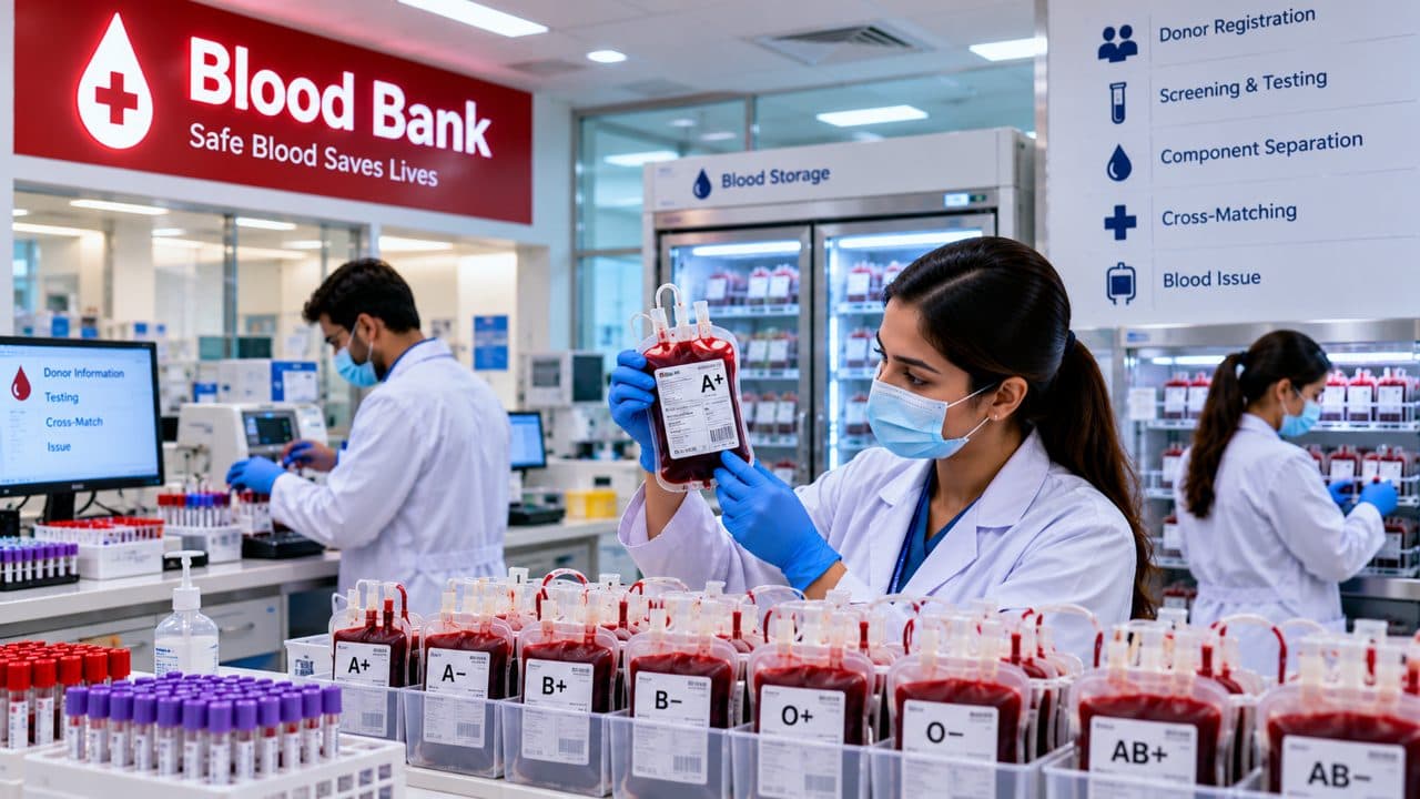 Blood bank department